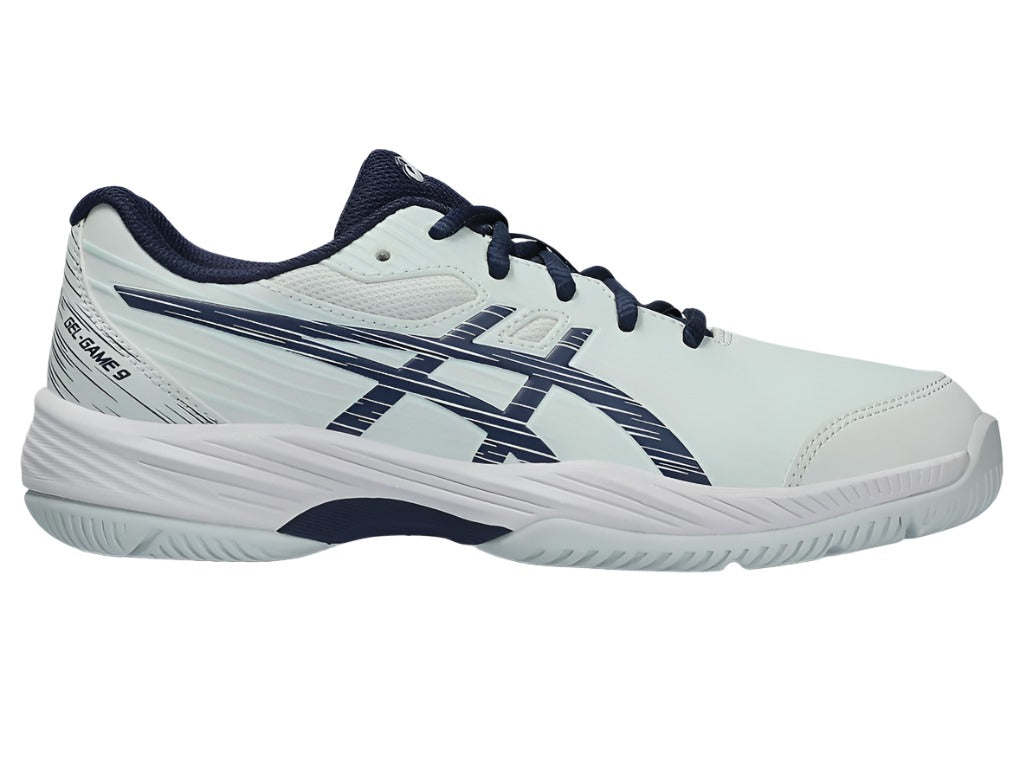 Asics Gel Game 9 GS Junior Tennis Shoes - Pale Mint / Blue