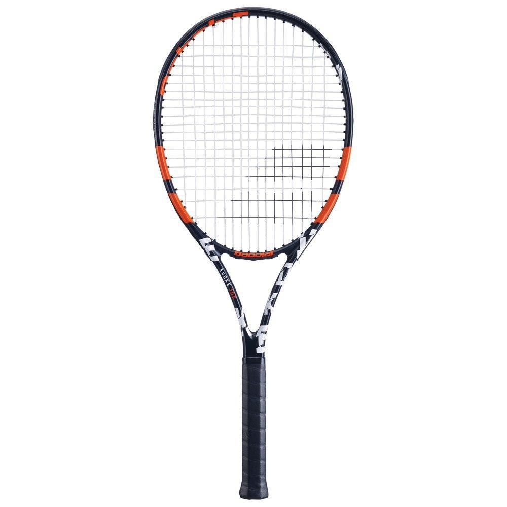 Babolat Evoke 105 Strung Tennis Racket Black Orange