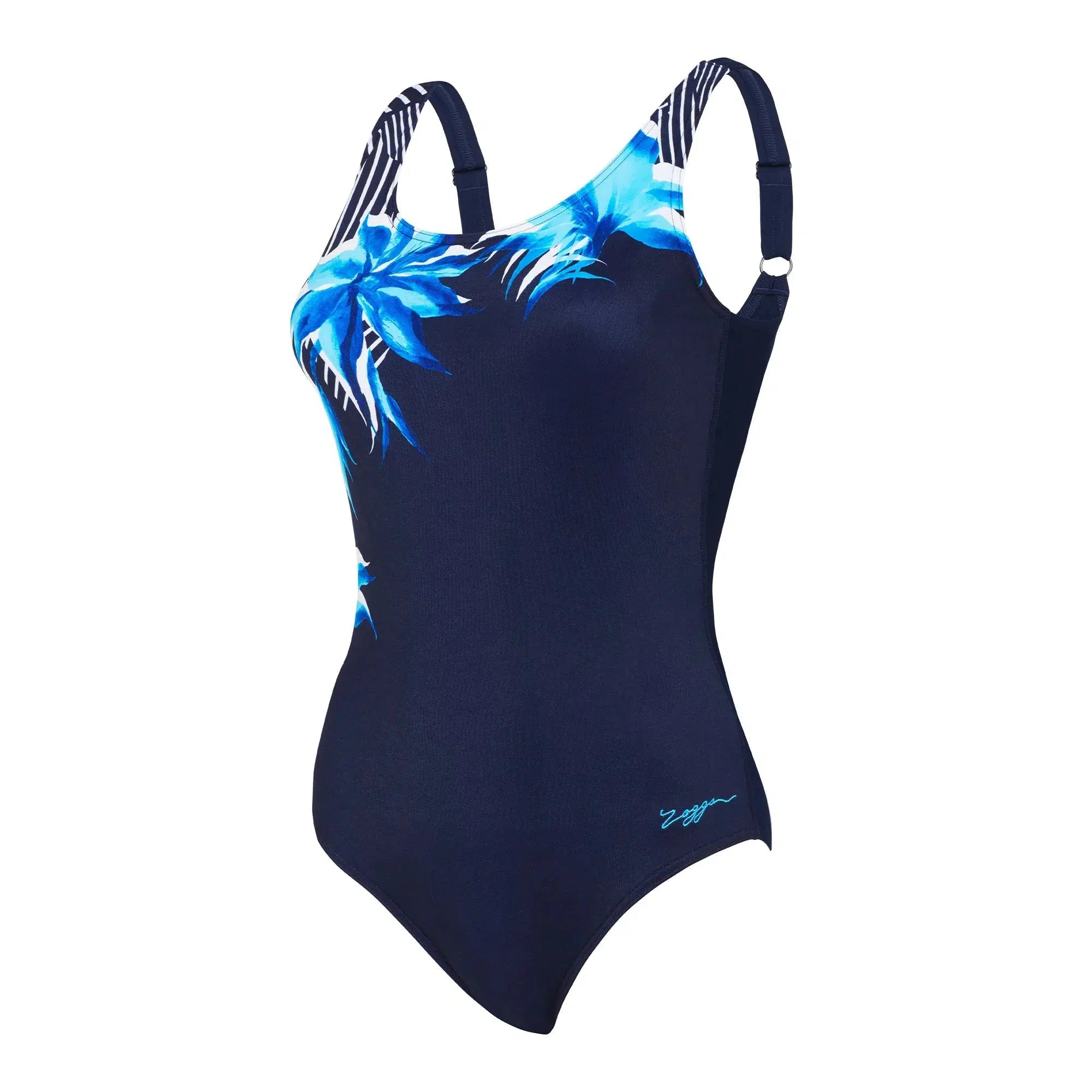 Zoggs Adjustable Scoopback Ladies Swimming Costume - Ocean Treasure