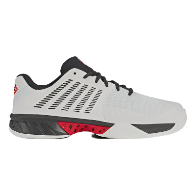 K-Swiss Mens Express Light Carpet Tennis Shoes - White/Black/Red