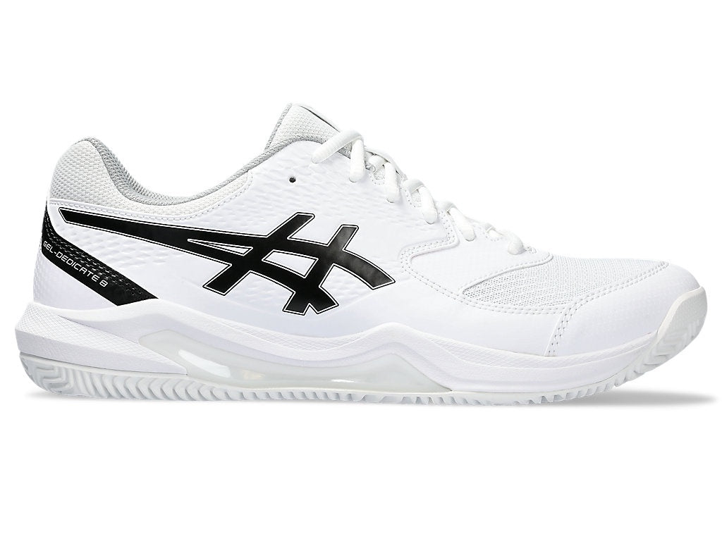 Asics Gel Dedicate 8 Clay Men's Tennis Shoe - White/Black