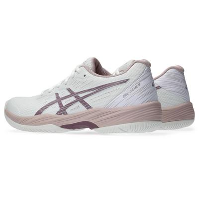 Asics Gel Game 9 Ladies Tennis Shoe - White/Dusty Mauve