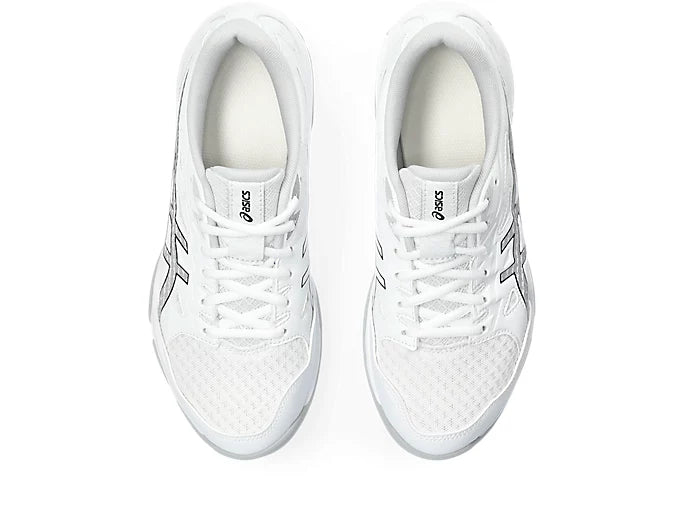 Asics Gel Rocket 11 Ladies Indoor Court Shoe - White/Pure Silver