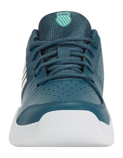 K-Swiss Court Express Carpet Junior Tennis Shoe - Teal/ White