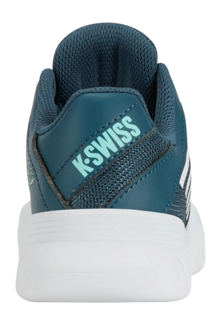 K-Swiss Court Express Carpet Junior Tennis Shoe - Teal/ White