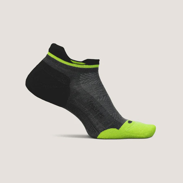 Feetures Elite Max Cushion No Show Tab - Midnight Neon