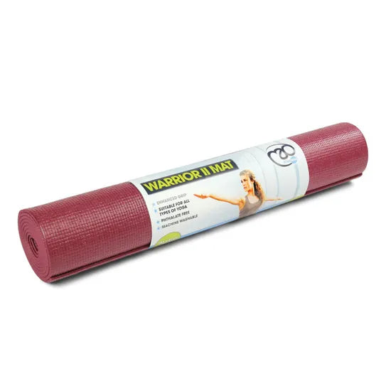 Fitness Mad Warrior Yoga II Mat Burgundy 4mm