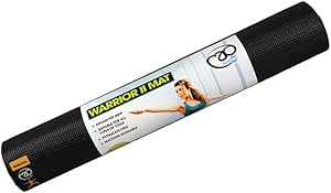 Fitness Mad Warrior Yoga II Mat Black 4mm