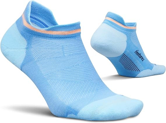 Feetures Elite Max Cushion No Show Tab - Blue Burst