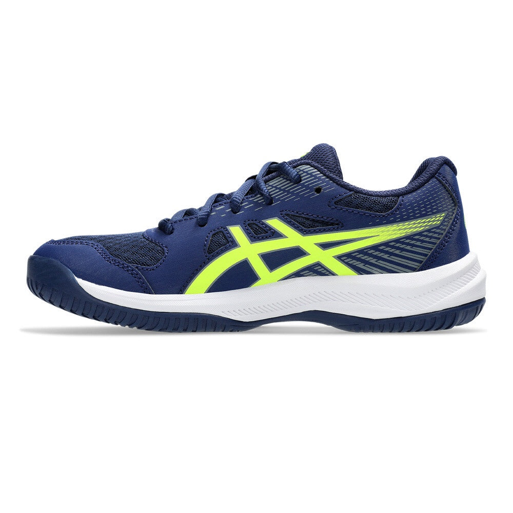 Asics Gel Upcourt 6 GS Junior Indoor Court Shoe - Blue Expanse/Safety Yellow