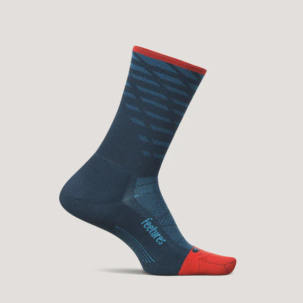 Feetures Elite Light Cushion Mini Crew - Tempo Blue