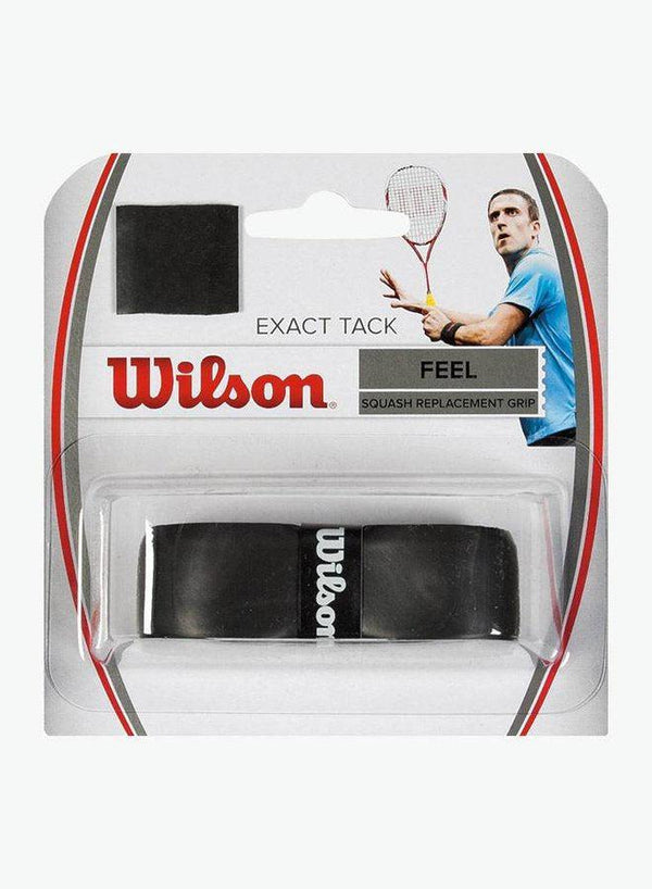 Wilson Exact Tack Squash Grip - Black-Bruntsfield Sports Online