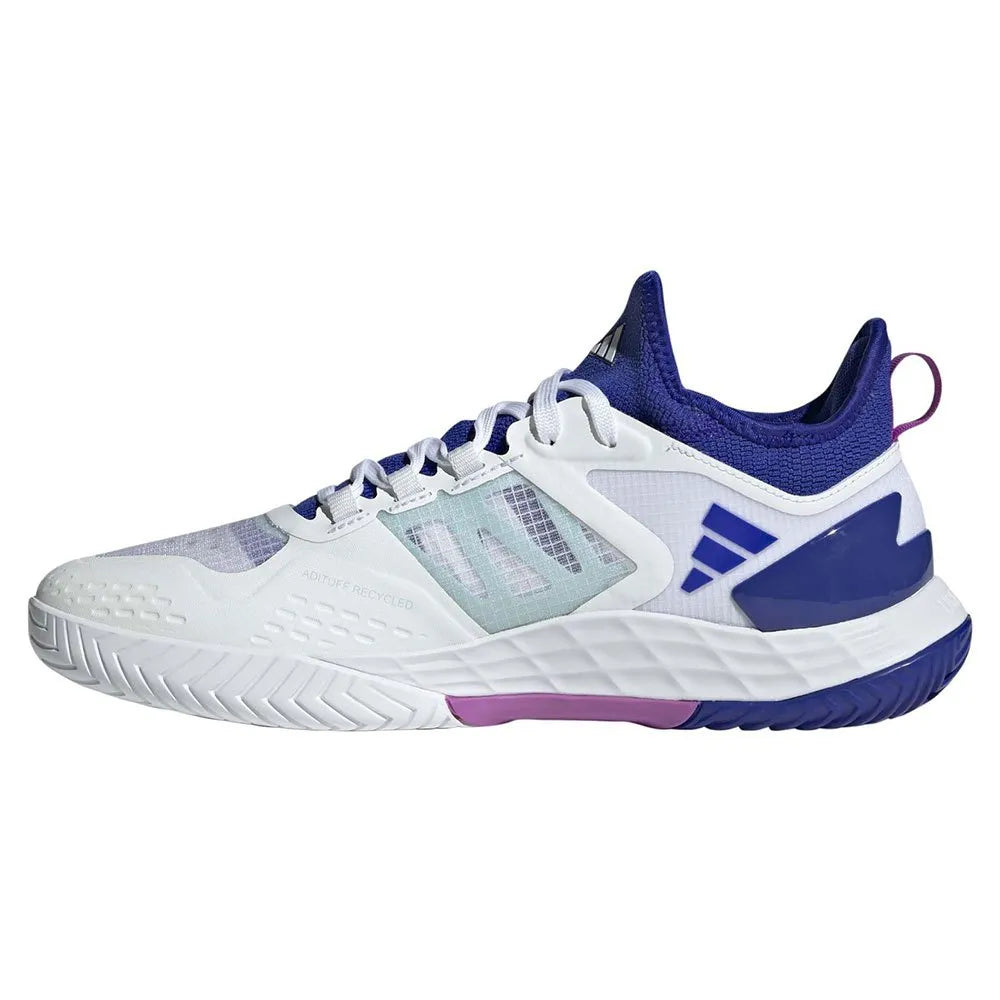 Adidas Adizero Ubersonic 4.1 M Tennis Shoe - White/Blue