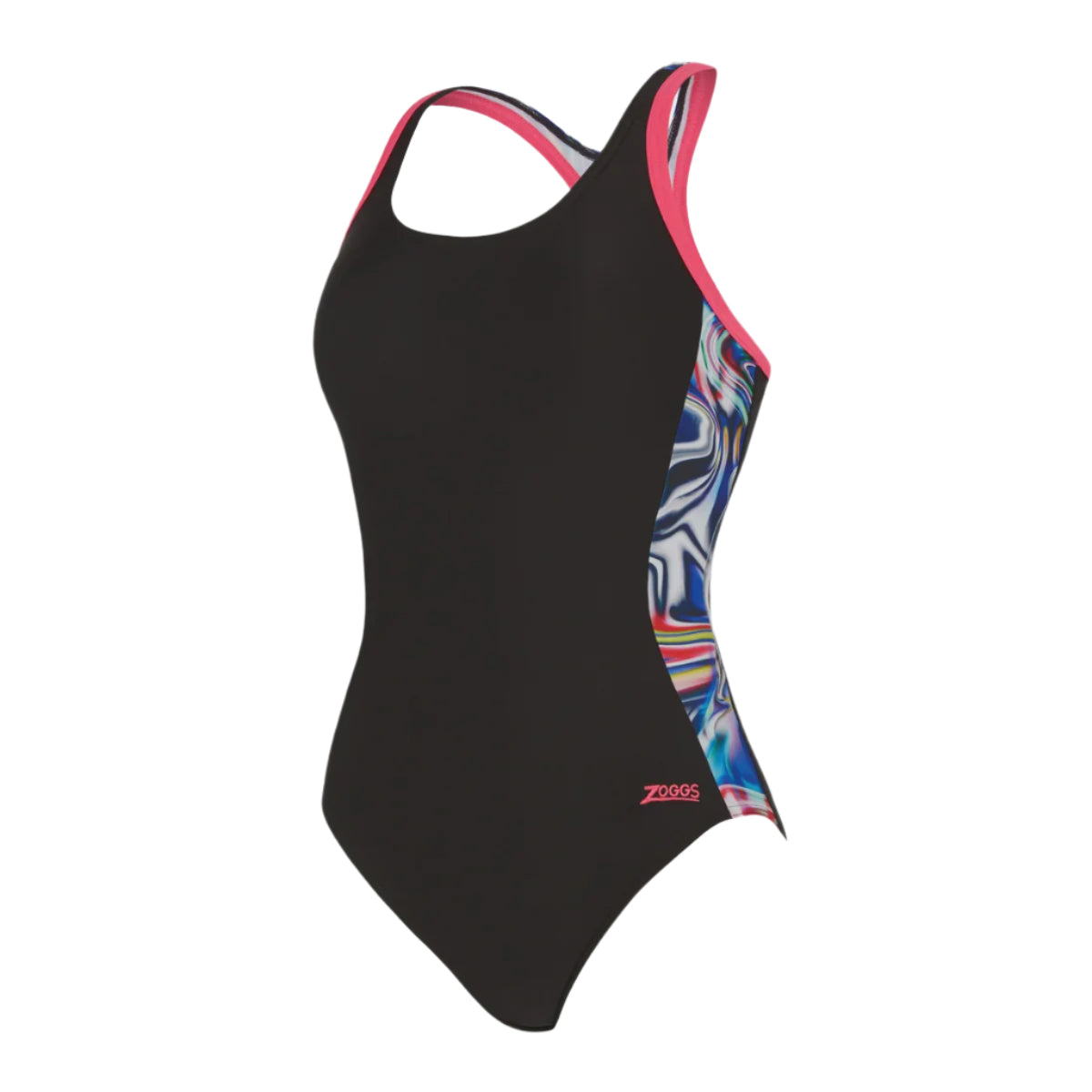 Zoggs Atomback Ladies Swimming Costume - Crazy Wash