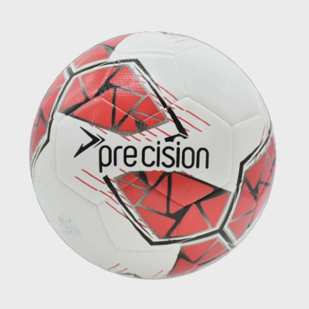 Precision Fusion FIFA Basic Training Ball (White/Red/Black)