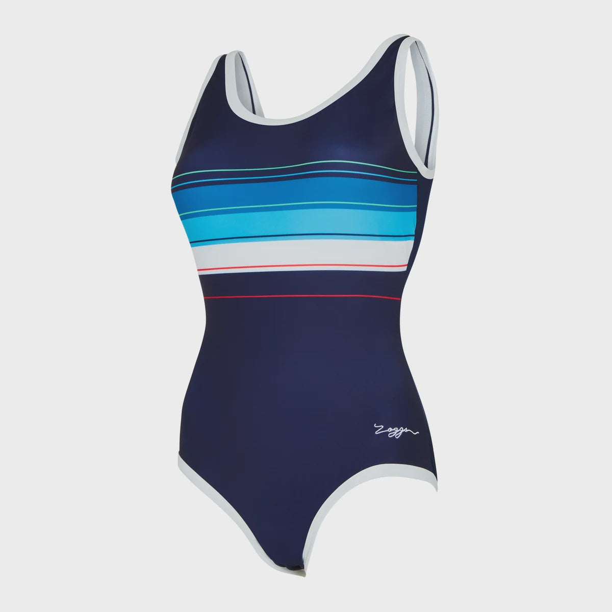 Zoggs Seamarine Binding Scoopback Ladies Swimming Costume