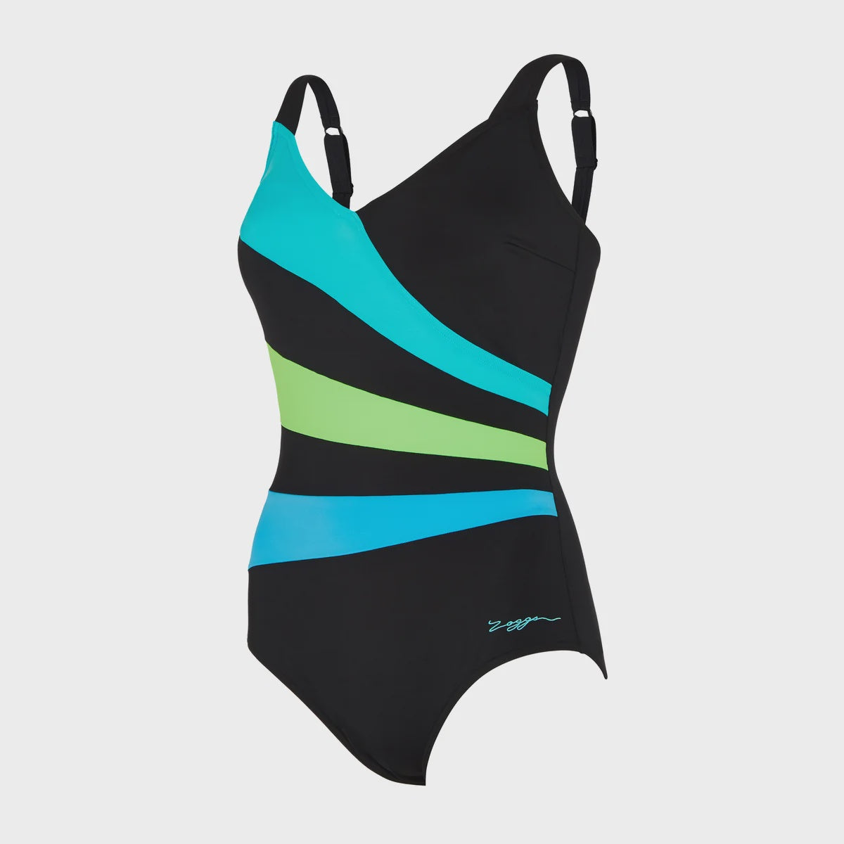 Zoggs Wrap Panel Classicback Ladies Swimming Costume