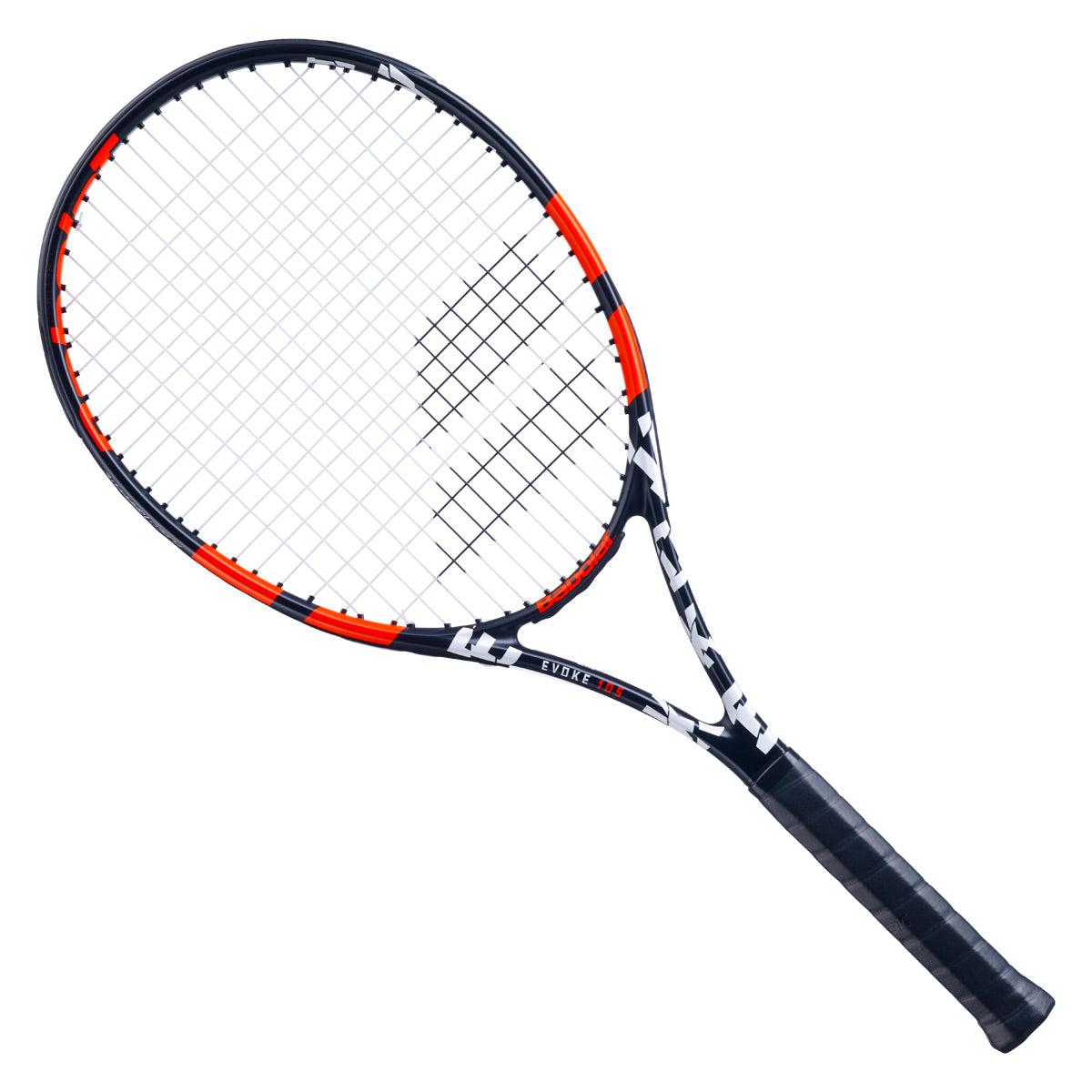 Babolat Evoke 105 Strung Tennis Racket Black Orange