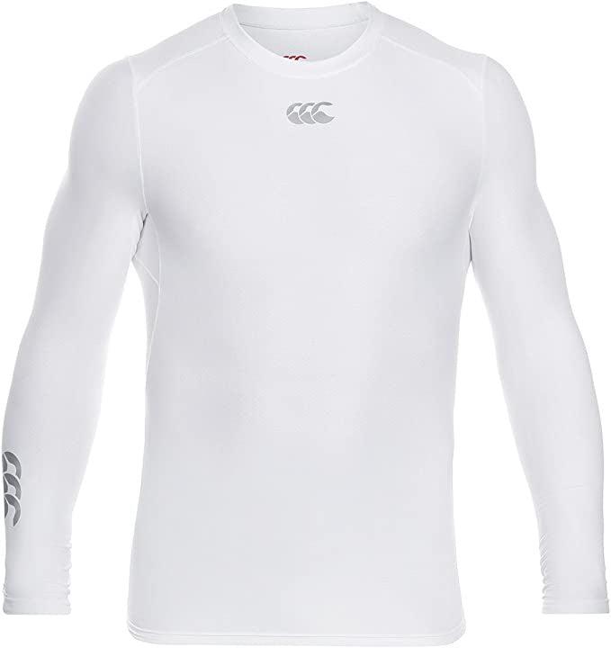 Canterbury ThermoReg Long Sleeve Base Layer White-Bruntsfield Sports Online