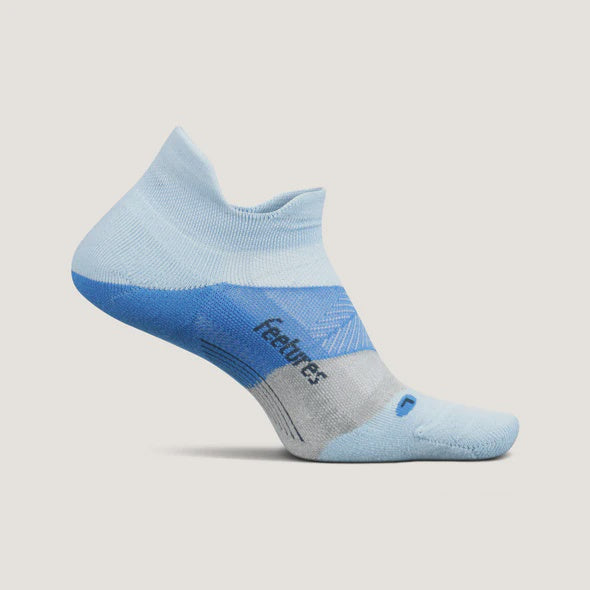 Feetures Elite Max Cushion No Show Tab Socks- Big Sky Blue