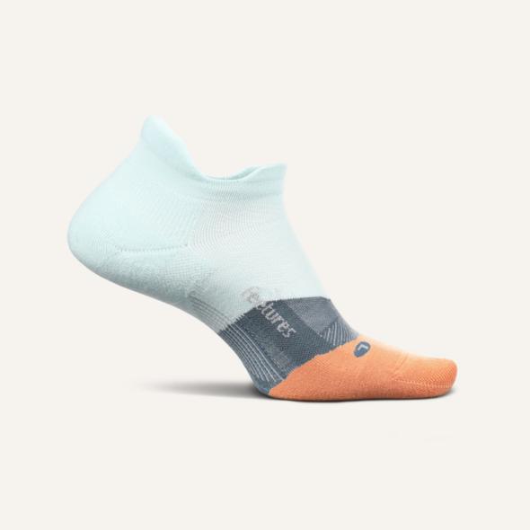 Feetures Elite Max Cushion No Show Tab Socks - Blue Glass-Bruntsfield Sports Online