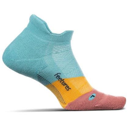 Feetures Elite Max Cushion No Show Tab - Takeoff Turquoise-Bruntsfield Sports Online