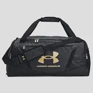 Under Armour Medium Duffle Bag 2022 Black/Metallic Gold-Bruntsfield Sports Online